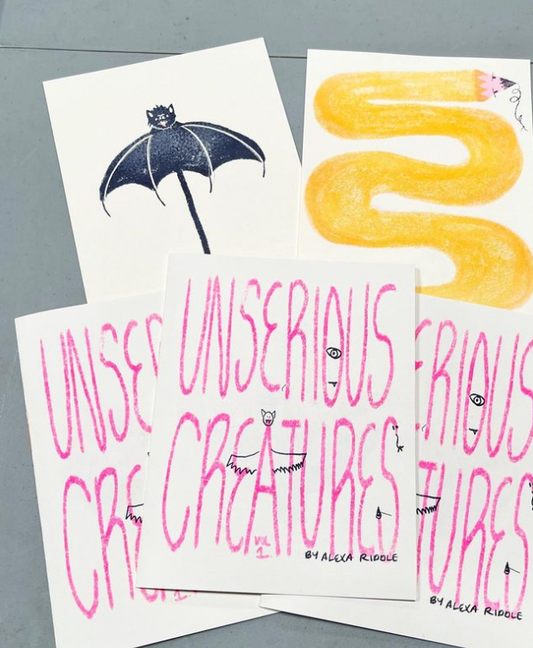 Unserious Creatures Risograph Zine